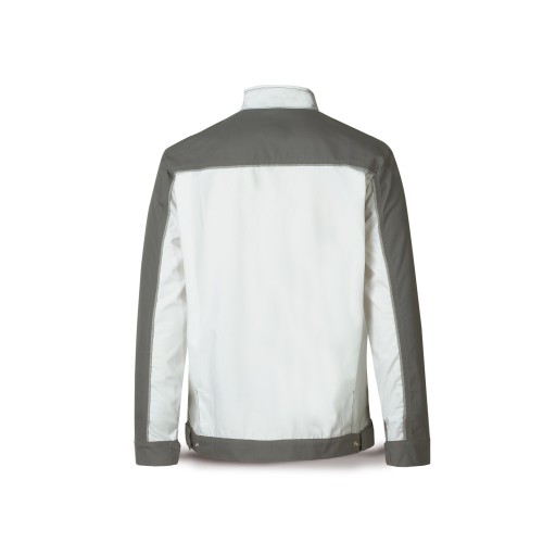 588CCBG Chaqueta CANVAS blanco/gris poliéster/algodón 245 gr.